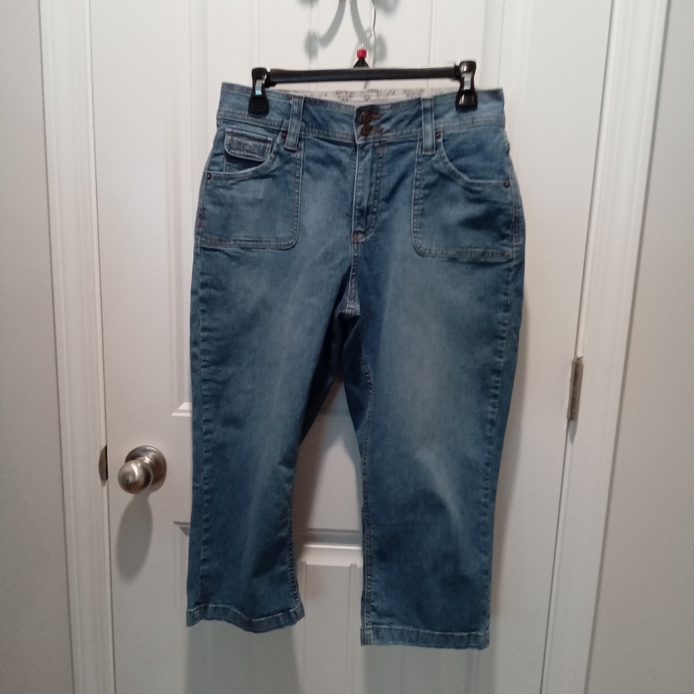 Riders By Lee Blue Denim Capri Pants Size 10M